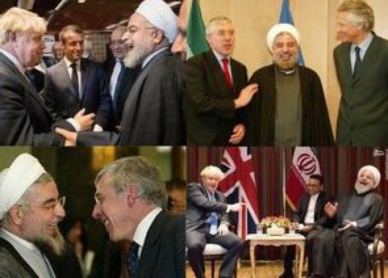 روحانی همچنان در حال لبخند زدن به انگلیس است!