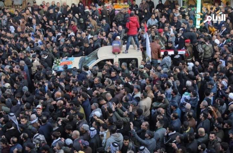 تشییع پیکر «حاج قاسم» با شعار «الله، الله اکبر- آمریکا شیطان اکبر» در کاظمین+ تصاویر