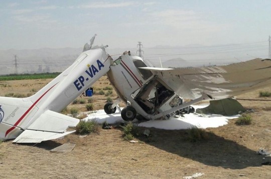 سقوط یک هواپیما در مازندران