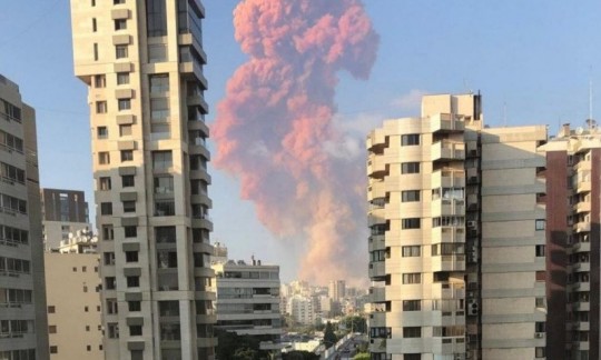 لحظه انفجار هولناک در لبنان/ فیلم