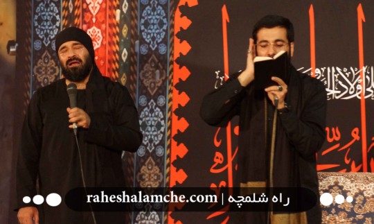 شور حسینی در شب تاسوعای حسینی با مداحی «هلالی» و «سیبسرخی» +تصاویر