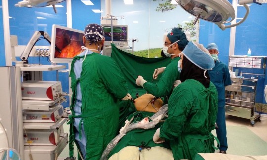 اولین عمل جراحی موفق لاپاراسکوپی در بیمارستان فکوری جویبار