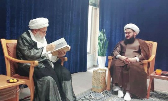 دیدار محقق جوان شیعه با آیت الله العظمی کریمی جهرمی