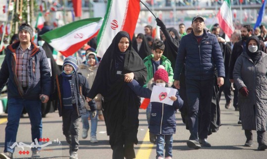 خروش ملت استوار ایران اسلامی در جشن ۴۴سالگی انقلاب اسلامی +تصاویر