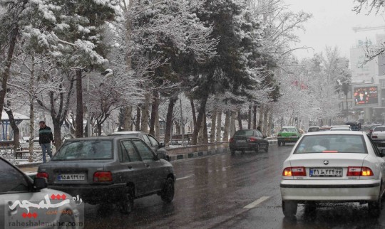 ادامه برف و باران در تهران 