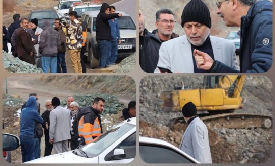 بازدید نماینده مجلس از جاده فیروزکوه به سمنان 