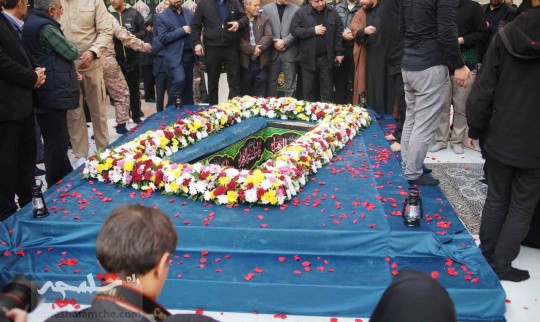 گزارش تصویری تشییع و خاکسپاری شهید گمنام در وزارت فرهنگ و ارشاد اسلامی