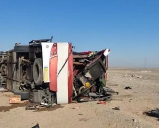 جزئیات واژگونی اتوبوس زائران کربلا در جاده قروه و علت حادثه