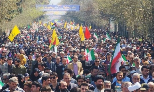 با حضور پرشور در راهپیمایی روزز قدس، مقاومت را دلگرم خواهیم کرد