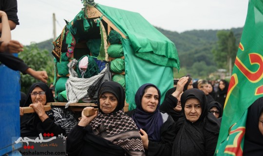 برپایی عاشورایی روستایی در بابل +تصاویر